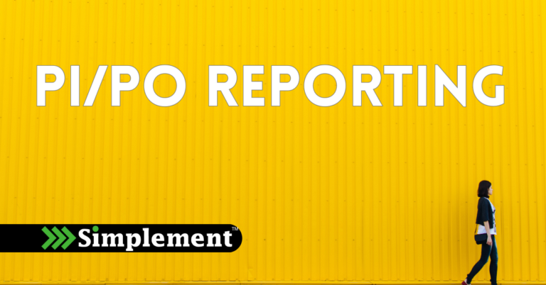 PI/PO Reporting simplement logo