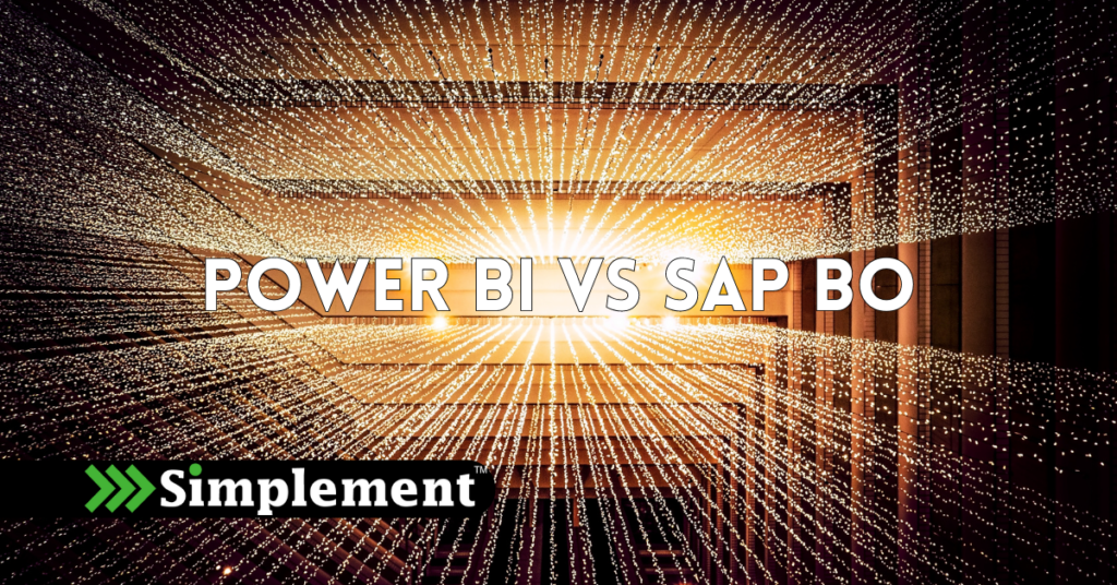 power bi vs sap bo, lights, simplement logo